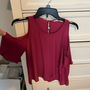 Open shoulder nice blouse